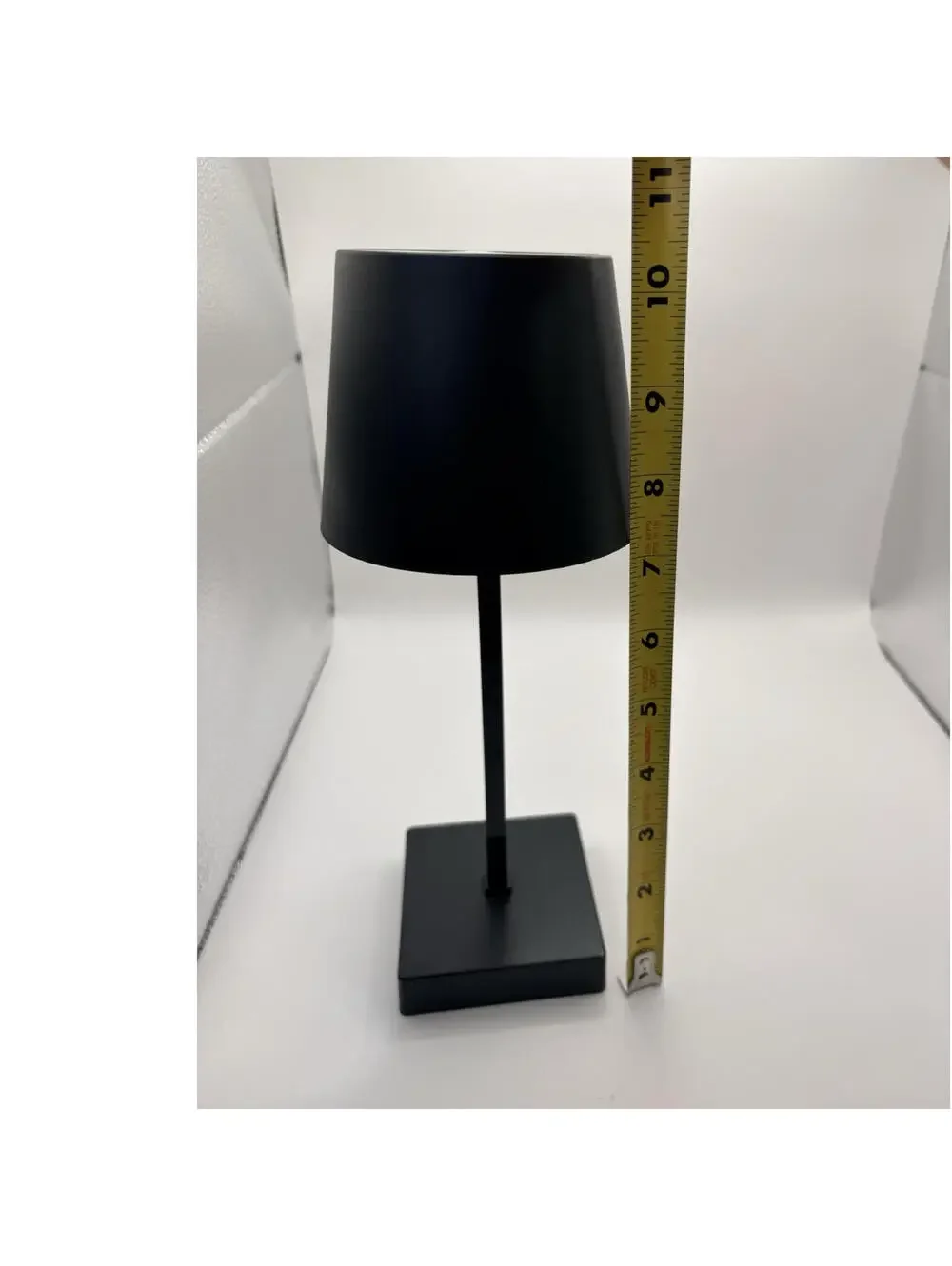 LED Battery Powered Table Lamp, Black -Battery Operated LED Light PORTABLE LAMP